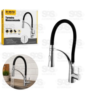 Torneira Monocomando Gourmet com Bica Flexível B-Max BM-F1055 