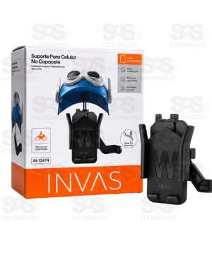 Suporte Celular e GPS Moto e Bike Capacete Retrovisor Invas IN-13474