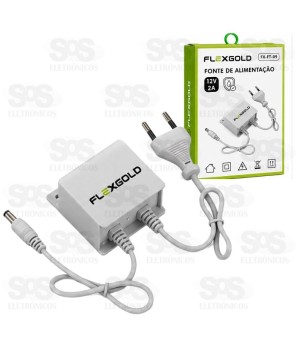 Fonte de Alimentação 12V 2A  Flexgold FX-FT-09 