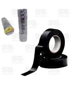 Fita Isolante Preta Com10 unidades FBG-3030