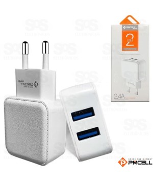 Fonte Parede Power Com 2 Portas USB 2.4A Pmcell HC-22