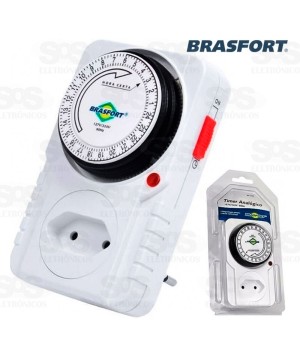 Timer Analógico Bivolt  Brasfort 8769