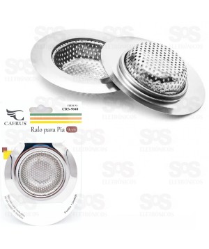 Ralo Para Pia 9cm Aço Inox Caerus CRS-9040