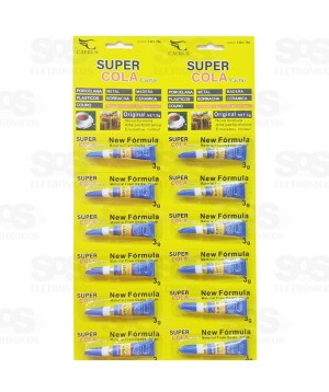 Super Cola Cartela com 12 Unidades De 3 Gramas Caerus CRS-2528 786