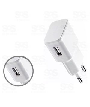 Carregador Fonte Universal Com 1 Saída USB 5V 2A EK-8680