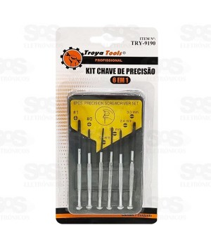 Jogo de Ferramentas Precisão 6 em1 try-9190