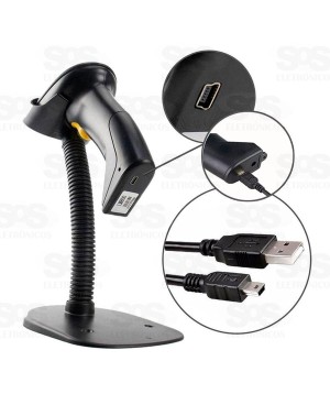 Leitor De Código De Barras Laser Sem Fio B-max lm-800