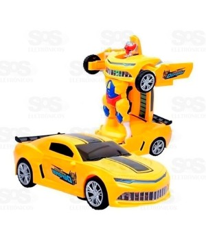 Carro Transformers Camaro Amarelo Toy King tk-1086
