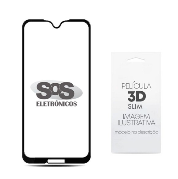 Película 3D Preta Iphone XR/11 Slim