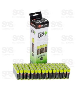 Pilha AA Embalagem Com 60 Unidades Segma