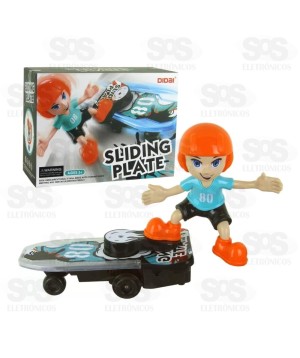 Boneco Skatista Faz Manobras Toy King TK-1456	