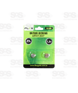 Bateria Botão LR927 AG7 Cartela Com 2 Unidades Flex lr09