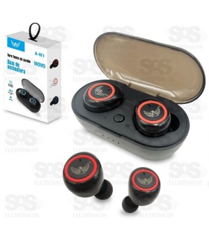 Fone de Ouvido Sem Fio Intra Auricular Bluetooth A-W1