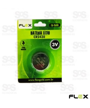 Bateria Moeda 2430  Litio Com 1 Unidades Flex cr09