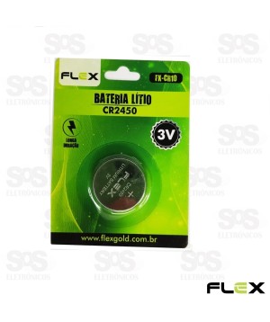 Bateria Moeda 2450 Litio Com 1 Unidades Flex cr10