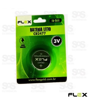 Bateria Moeda 2477  Litio Com 1 Unidades Flex cr11