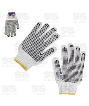 Par de Luva Algodão Branca Pigmentada YA-0892