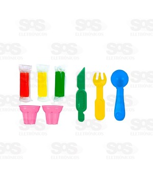 Conjunto De Massinha Sorvete Toy King 3270
